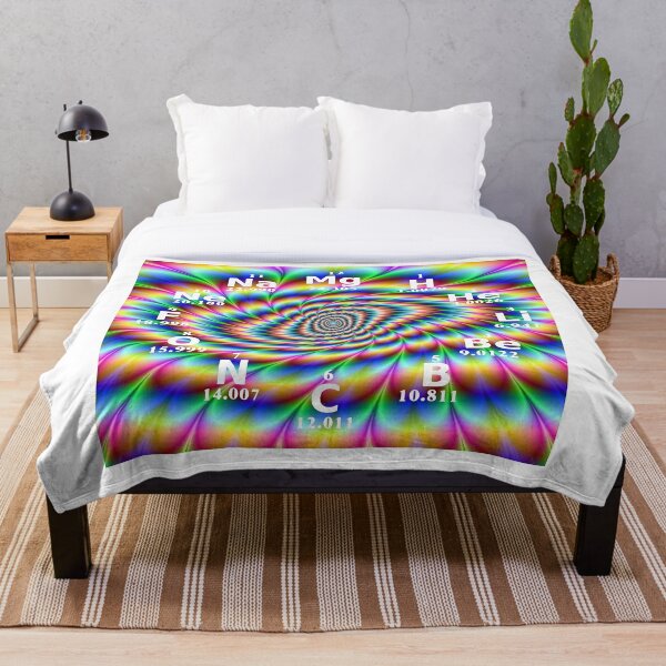 #Chemical #Elements #Wall #Clock Throw Blanket