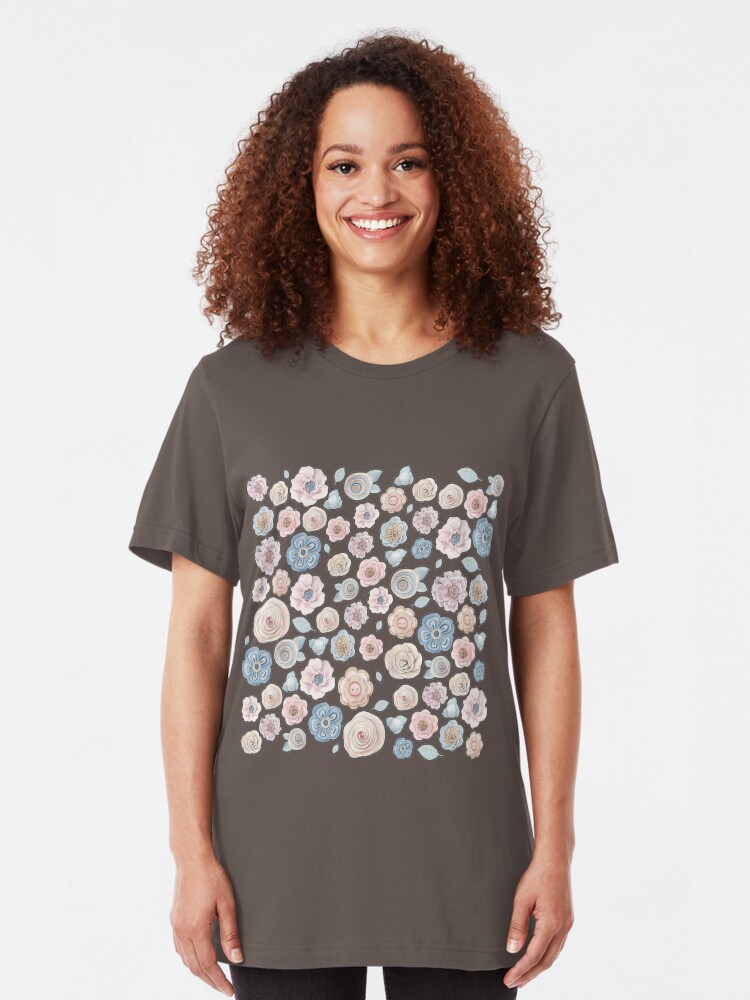 Alternate view of antique floral Slim Fit T-Shirt