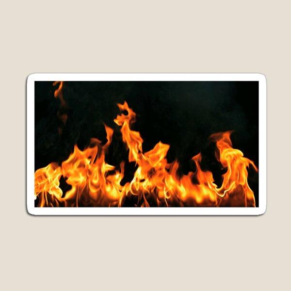#Flame, #Forks of flame, #Spurts of flame, #fire, light, flames Magnet