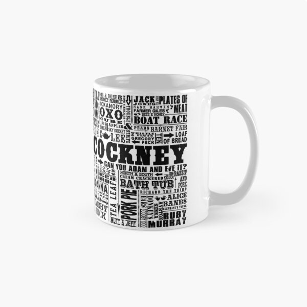 Item preview,  TRADITIONAL COCKNEY SAYINGS BLACK designed and sold by DOOLALLY.