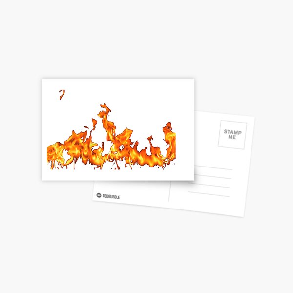 #Flame, #Forks of flame, #Spurts of flame, #fire, light, flames Postcard