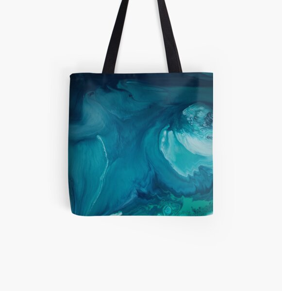 Dark peinture abstraite Tote bag doublé
