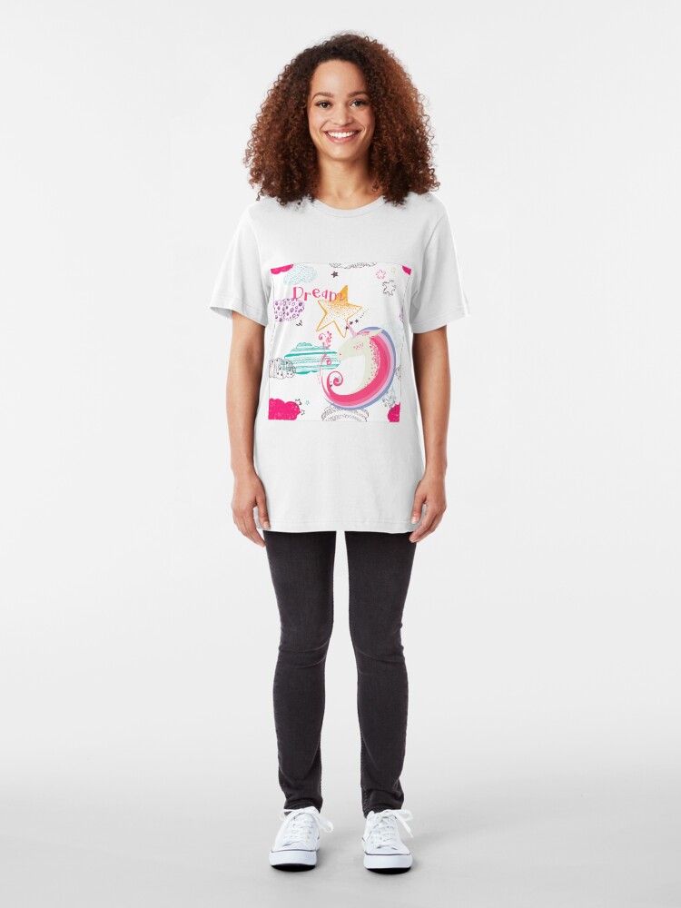 Alternate view of Unicorn Dream Slim Fit T-Shirt