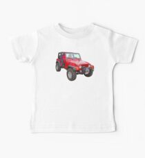 Red Jeep Wrangler Rubicon 4x4 Baby Tee