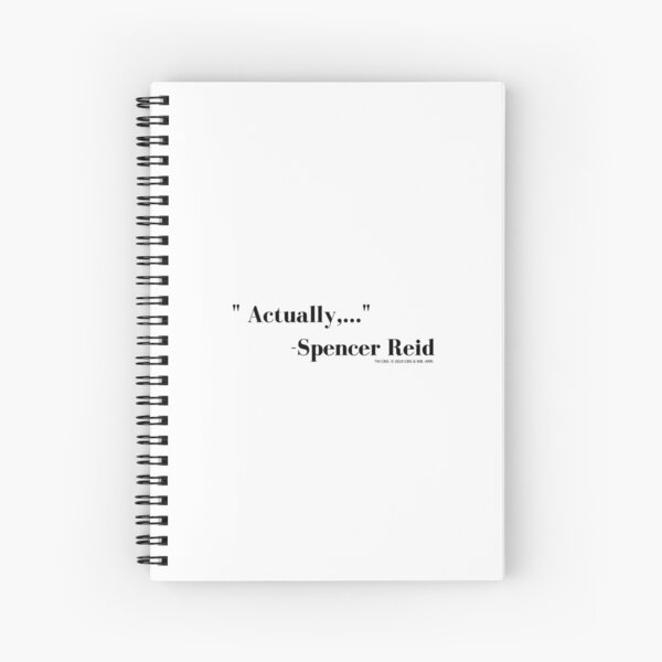 MENTES PENALES Reid Cita Real Cuaderno de espiral