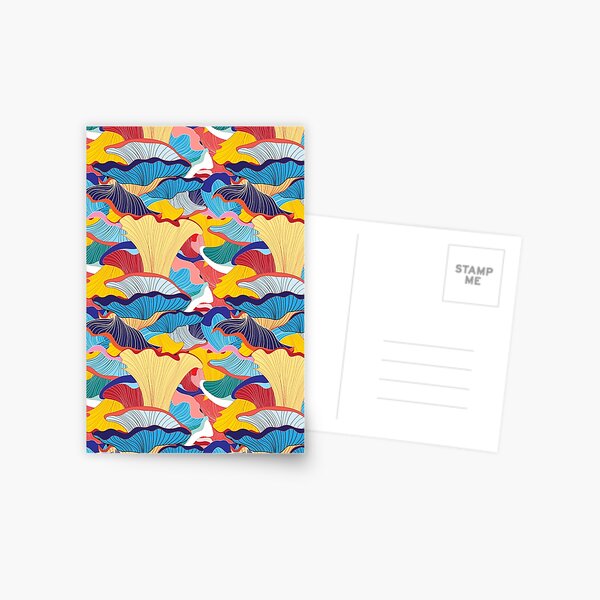 pattern of mushrooms Postcard
