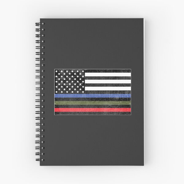 Item preview, Police, Military and Fire Flag (Version 3) designed and sold by CM-PD.