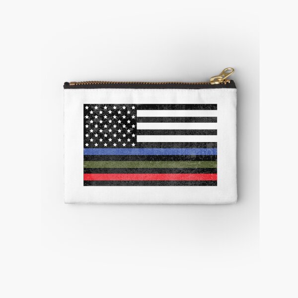 Item preview, Police, Military and Fire Flag (Version 3) designed and sold by CM-PD.