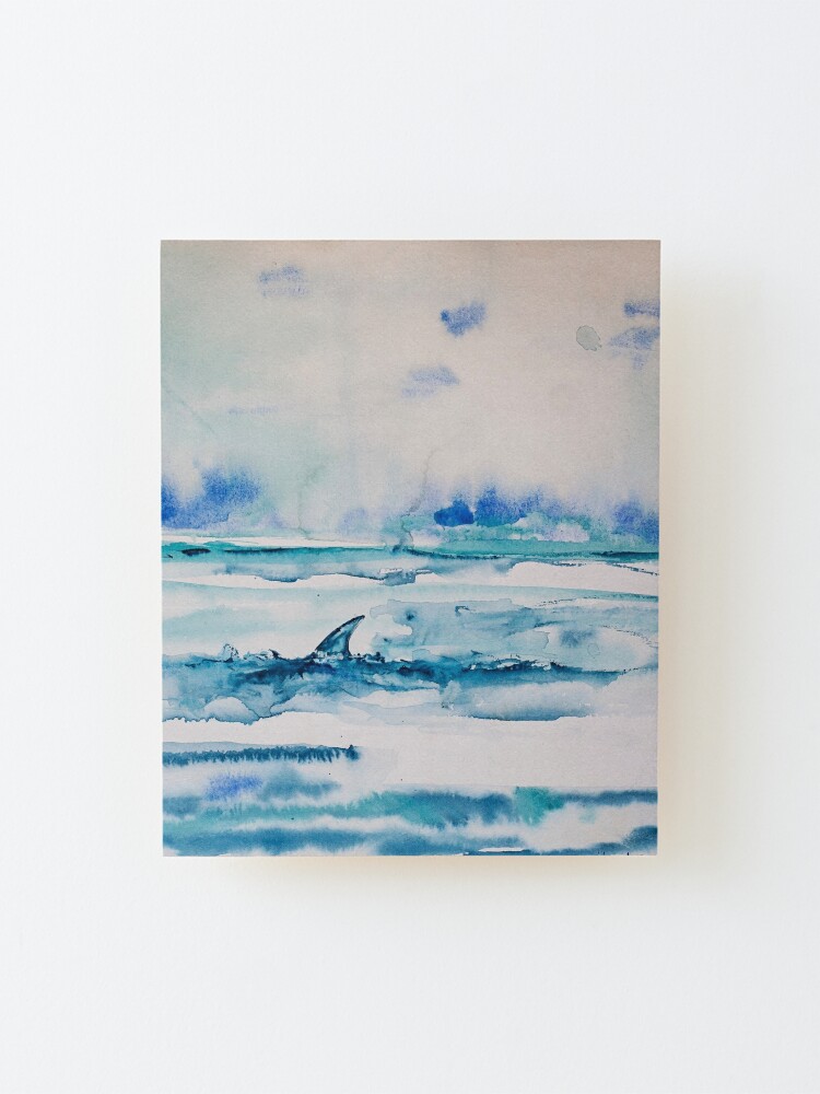 Alternate view of Shark fin Mounted Print