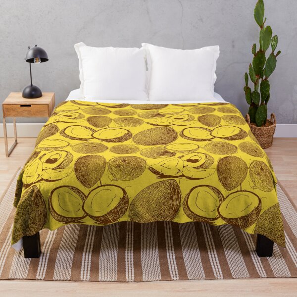 Item preview, Coconuts - Brown and Yellow designed and sold by lolomastudio.