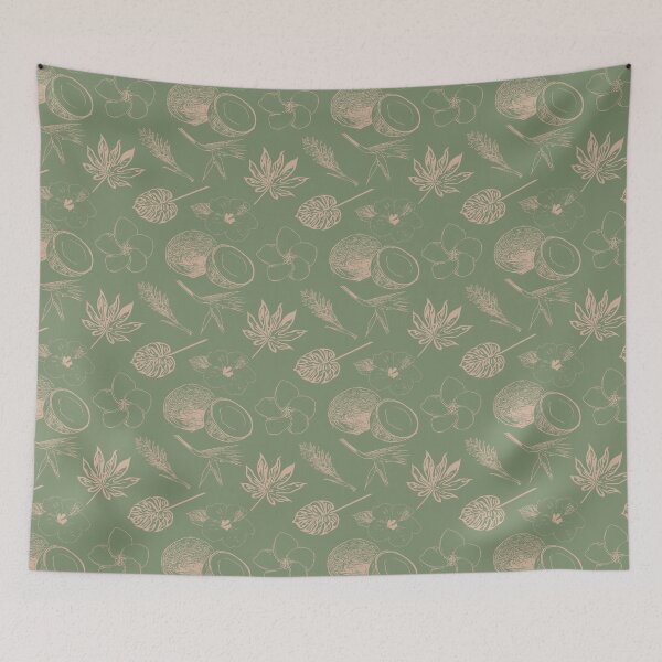 Item preview, Tropical Mix - Khaki and Blush designed and sold by lolomastudio.