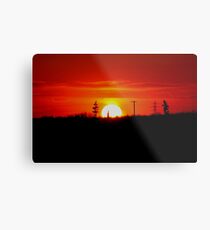 Manitoba Sunset Metal Print