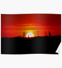 Manitoba Sunset Poster