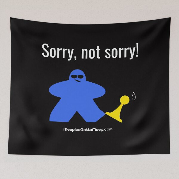 Item preview, Not Sorry, Blue designed and sold by GottaMeep.