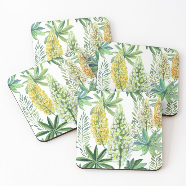 Artikelvorschau, Sommerblumen - Lupine, Gelb und Grün entworfen und verkauft von pugmom4.