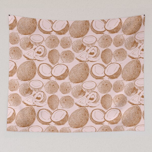 Item preview, Coconuts - Blush and Tan designed and sold by lolomastudio.