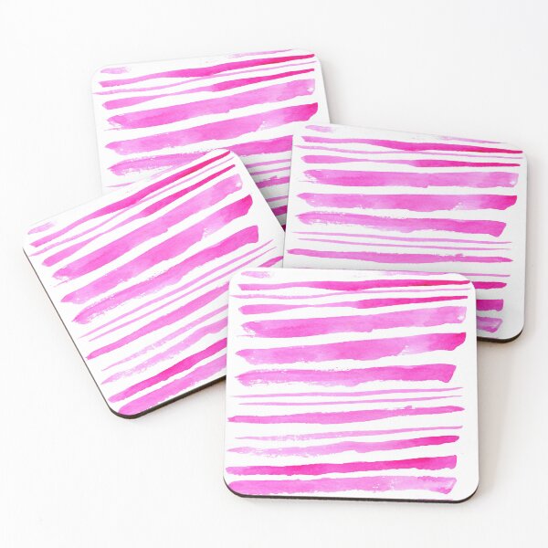 Item preview, Líneas de acuarela rosa designed and sold by wordznart.