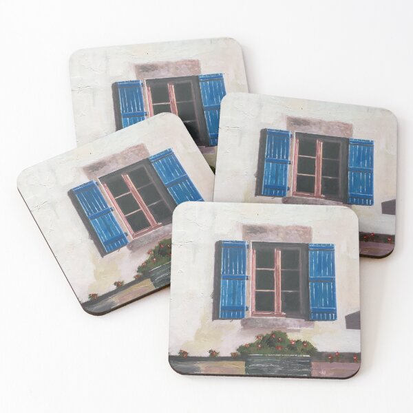 Item preview, Blue Shuttered Windows, France designed and sold by golan22may.