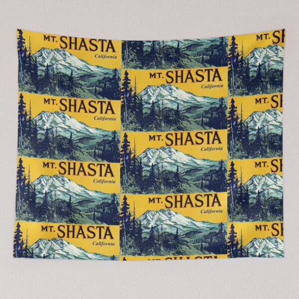 Item preview, Mount Shasta California Vintage Travel Decal designed and sold by hilda74.