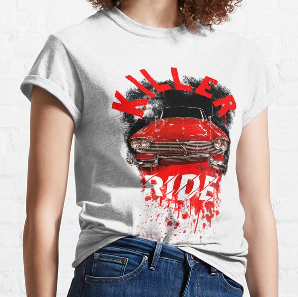 Men's Ladies T SHIRT retro cult FILM MOVIE horror Christine evil car devil 80s 
