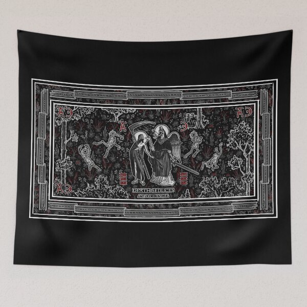 Item preview, iconography - Death Seduces An Archangel (tapestry) designed and sold by jinofski.