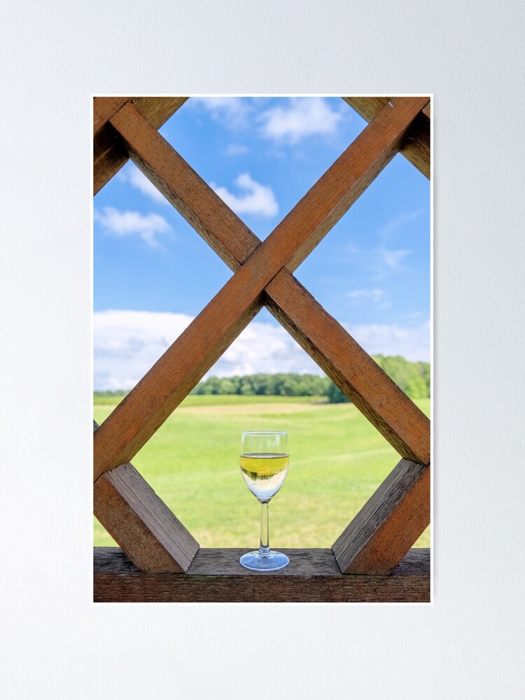 "Wine Glass Pass Through" Poster for Sale by PastRemembered Redbubble