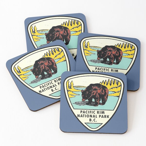 Item preview, Pacific Rim National Park BC Canada Vintage Travel Decal designed and sold by hilda74.