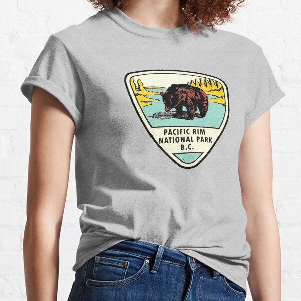 Pacific Rim National Park BC Canada Vintage Travel Decal Classic T-Shirt