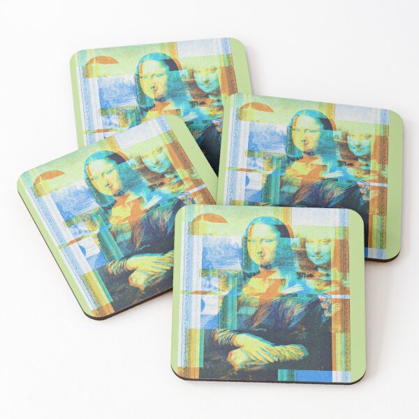 Item preview, Mona Lisa Glitch designed and sold by Lisa Bertnick.
