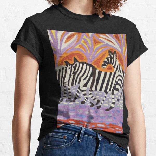Zebras artwork Zion Levy Stewart Zionart Classic T-Shirt