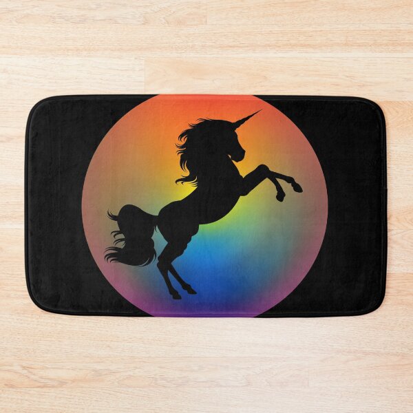 Item preview, Silhouette Unicorn Horse Rainbow Sunset designed and sold by Lisa Bertnick.