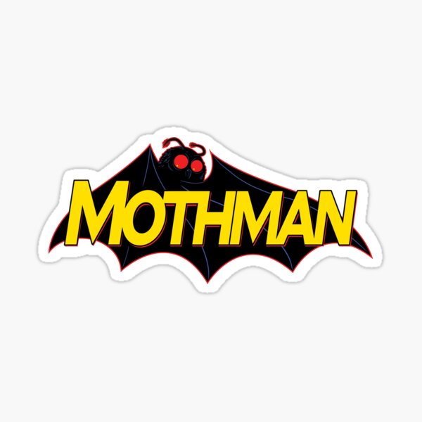 Artikel-Vorschau von Mothman Logo Aufkleber, designt und verkauft von SuchPsycho.