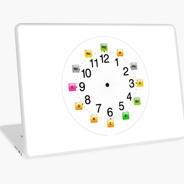 Chemical Elements Wall Clock Laptop Skin
