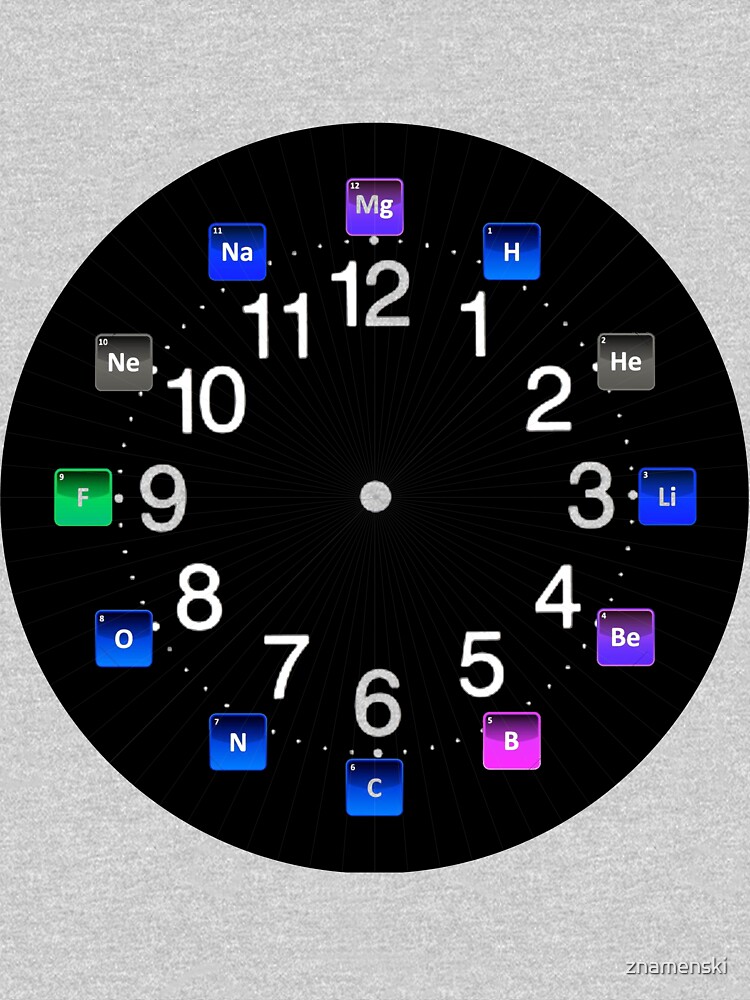 #Chemical #Elements Wall #Clock by znamenski