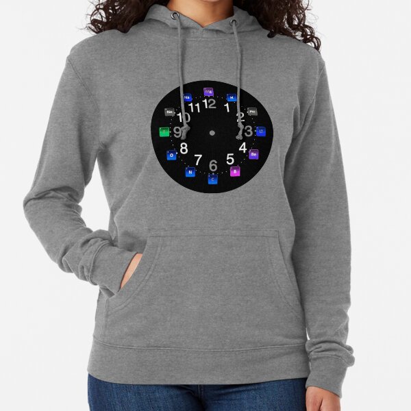 #Chemical #Elements Wall #Clock Lightweight Hoodie