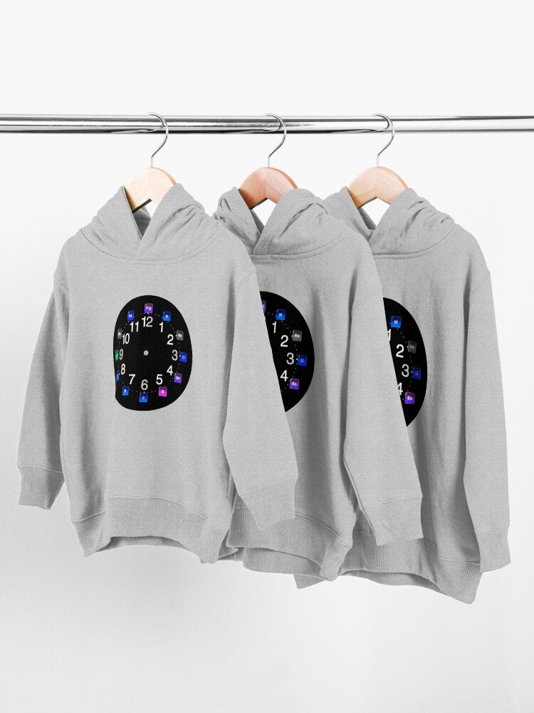 Alternate view of #Chemical #Elements Wall #Clock Toddler Pullover Hoodie