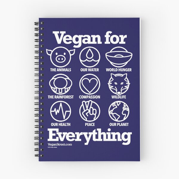 Item preview, Vegan for Everything (white print) designed and sold by VeganStreet.