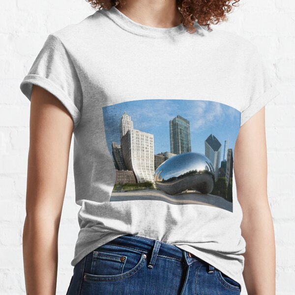 Chicago Bean T-shirt Bear - Great Chicago Gifts