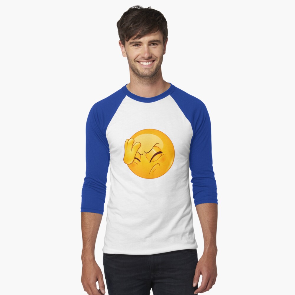 FACE PALM SMILEY FACE Sticker