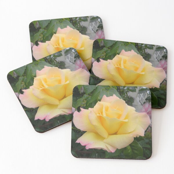 Item preview, Yellow with Pink Rose designed and sold by Kathleen Brant.