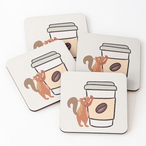 Item preview, Caffeinated Squirrel designed and sold by MagpieMuddles.
