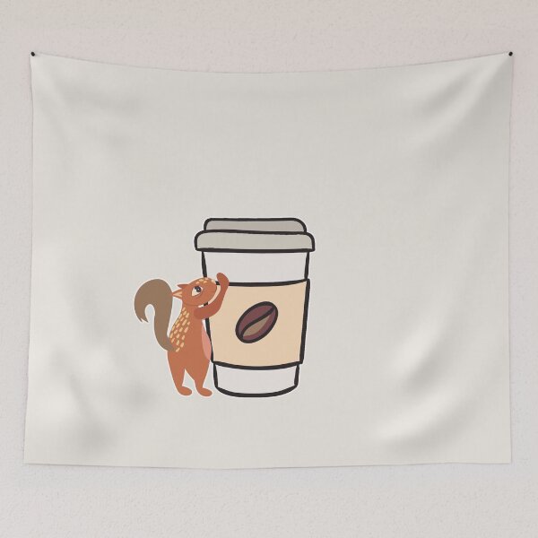 Item preview, Caffeinated Squirrel designed and sold by MagpieMuddles.
