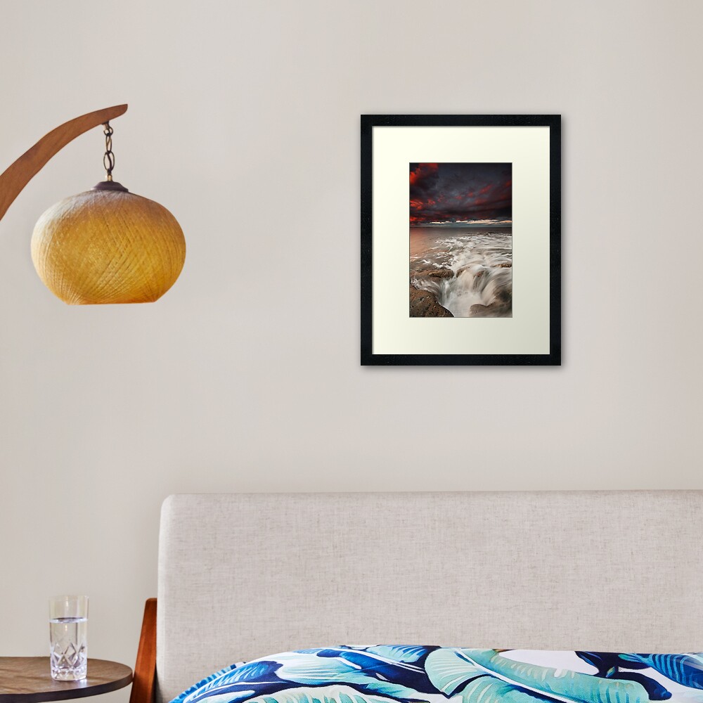 Get in the Hole Framed Art Print