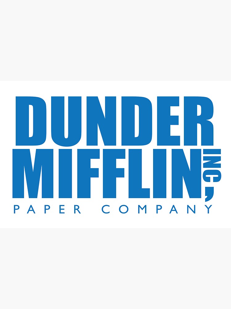 Black The Office Dunder Mifflin Peel and Stick Giant Wall Decal