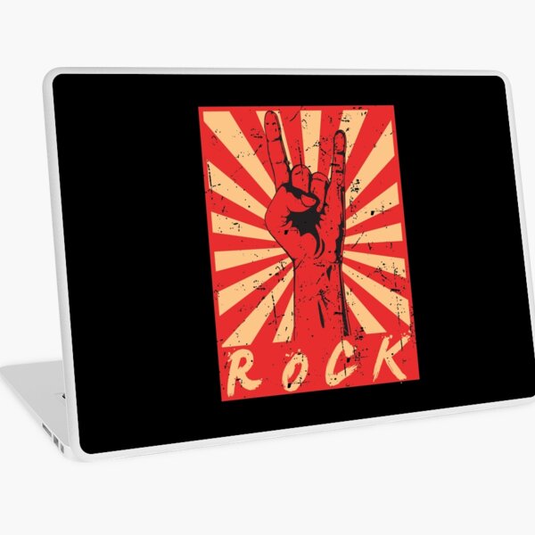 Vintage Rock n Roll Gift for Musicians & Music Lovers Graphic Laptop Skin