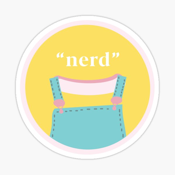 erica stranger things nerd Sticker