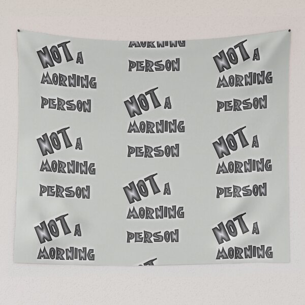 Item preview, NOT a morning person designed and sold by MagpieMuddles.