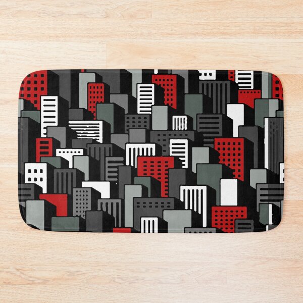 Item preview, Red Gray and Black cityscape designed and sold by dallastxart.