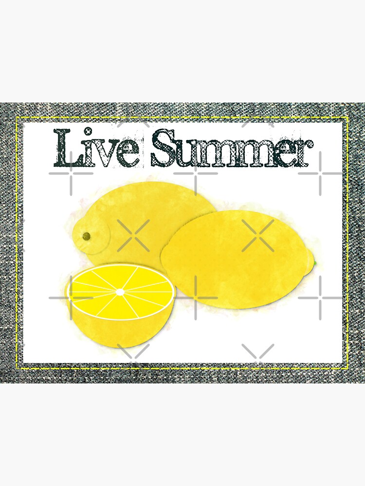 Live Summer - Lemons Watercolor by ButterflysAttic