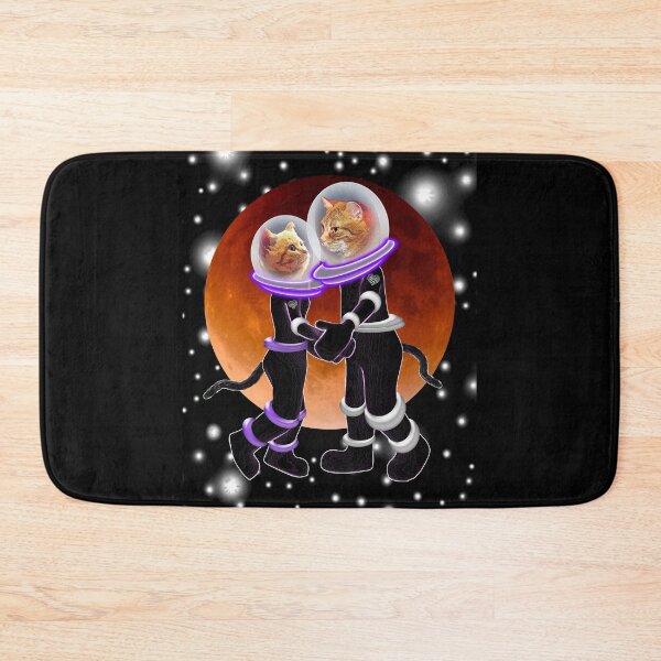 Item preview, Cosmonaut cats in love in space designed and sold by Astralia.